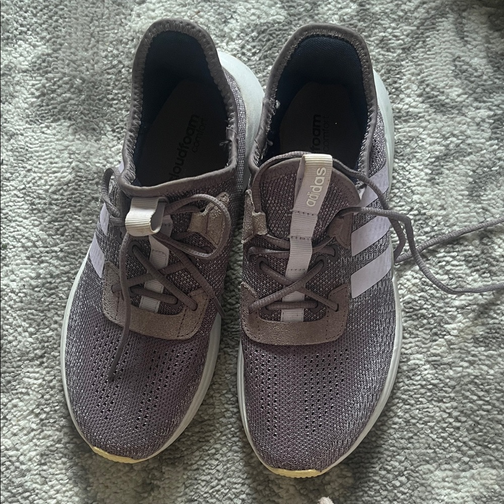 Adidas women Purple and White Sneakers